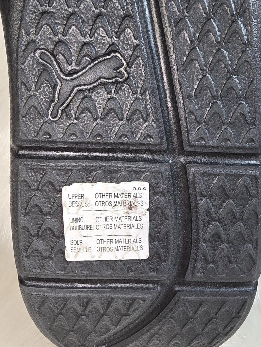 Women's Puma Surfcat Black & White Logo Slide Sandals - Picture 5 of 7